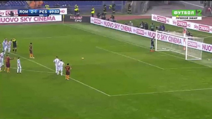 Diego Perotti Penalty Goal HD - AS Roma 3-1 Pescara 27.11.2016 HD