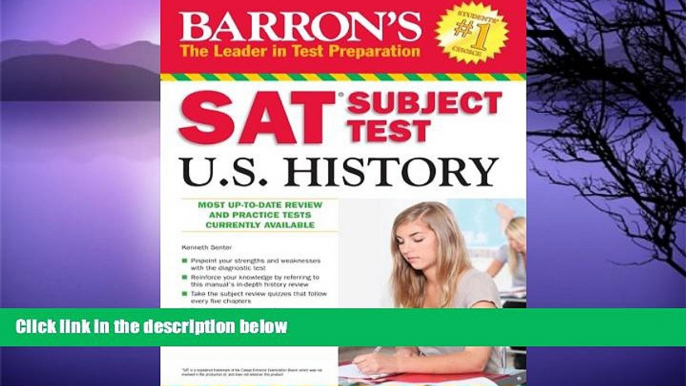 Pre Order Barron s SAT Subject Test in U.S. History (Barron s SAT Subject Test U.S. History)