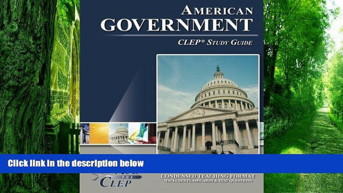 Pre Order CLEP American Government Test Study Guide Ace The CLEP On CD