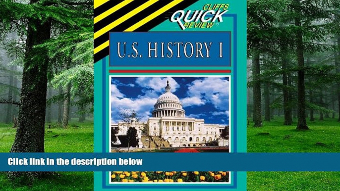 Pre Order U.S. History I (Cliffs Quick Review) Abraham Hoffman On CD