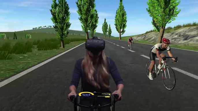 IGN Reacts to VR Exercise Biking (in Mixed Reality)-kXsErAGOits