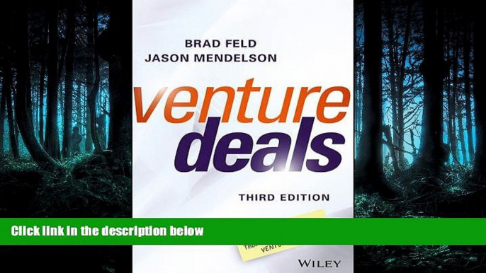 PDF [DOWNLOAD] Venture Deals: Be Smarter Than Your Lawyer and Venture Capitalist [DOWNLOAD] ONLINE