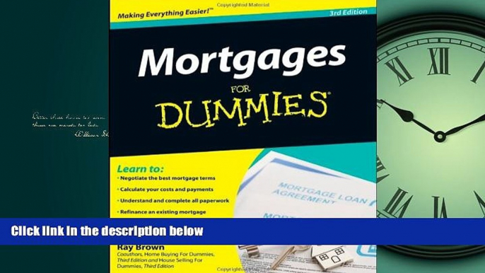 FAVORIT BOOK Mortgages For Dummies, 3rd Edition BOOOK ONLINE