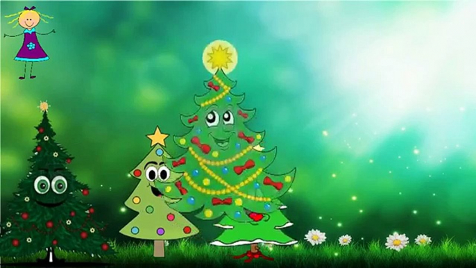 Finger Family Rhymes CHRISTMAS TREE Cartoons for Children | Animated 2D CHRISTMAS TREE Song for Kids
