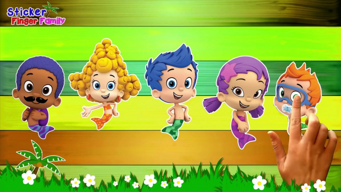 Bubble Guppies Finger Family By Sticker Song