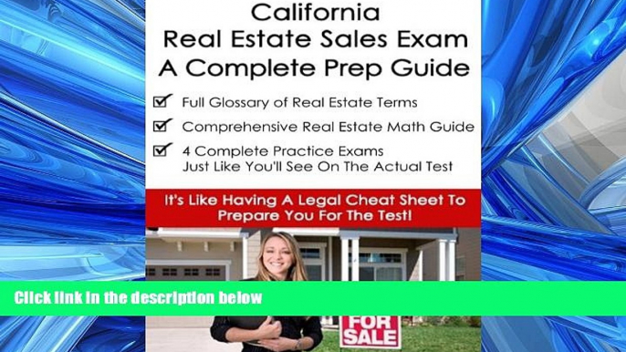 READ book California Real Estate Exam A Complete Prep Guide: Principles, Concepts And 400 Practice