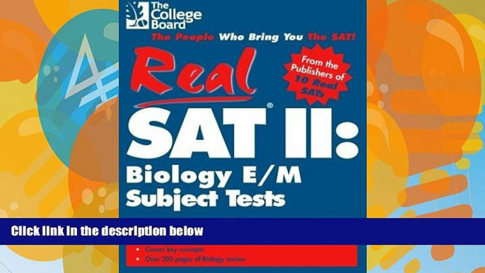 Pre Order Real SAT II: Biology E/M Subject Tests College Board On CD