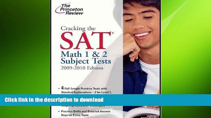 FAVORIT BOOK Cracking the SAT Math 1   2 Subject Tests, 2009-2010 Edition (College Test