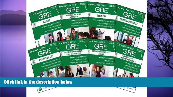 Pre Order Manhattan Prep GRE Set of 8 Strategy Guides (Manhattan Prep GRE Strategy Guides)