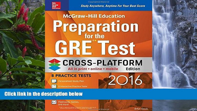 Buy Erfun Geula McGraw-Hill Education Preparation for the GRE Test 2016, Cross-Platform Edition