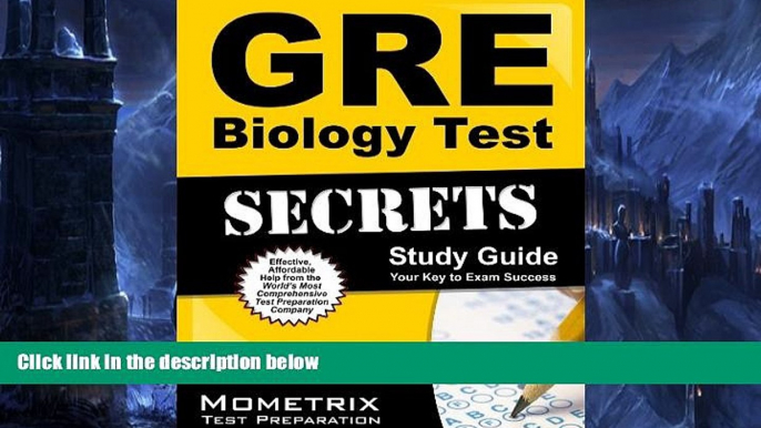 Pre Order GRE Biology Test Secrets Study Guide: GRE Subject Exam Review for the Graduate Record