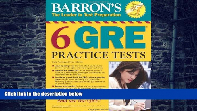 Best Price Barron s 6 GRE Practice Tests Vince Kotchian For Kindle