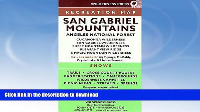 EBOOK ONLINE  MAP San Gabriel Mountains  BOOK ONLINE