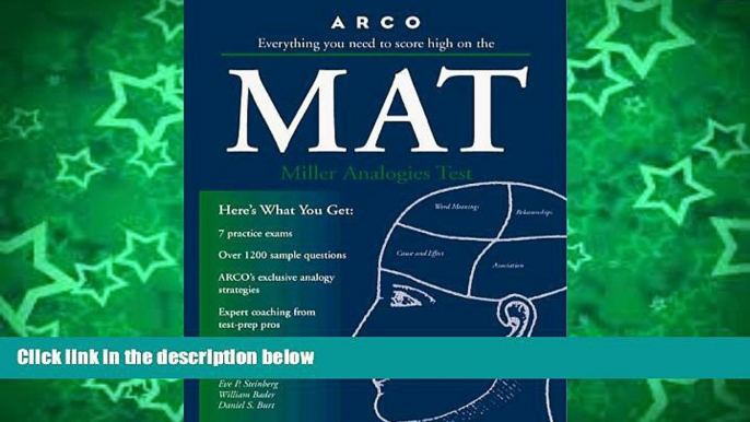 Pre Order Arco Everything You Need to Score High on the MAT:  Miller Analogies Test  (Seventh