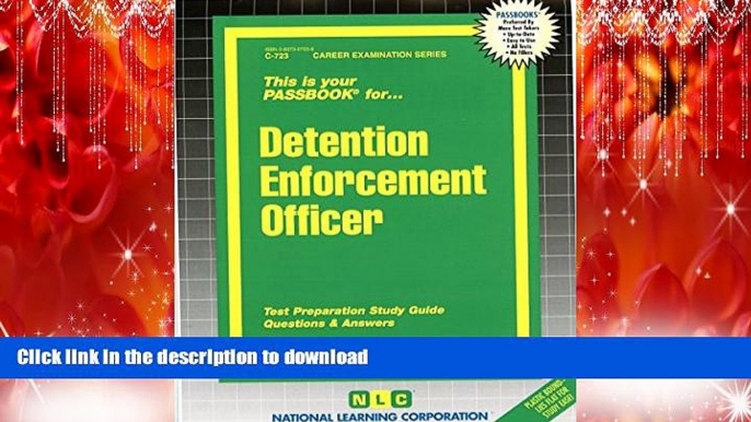 READ ONLINE Detention Enforcement Officer(Passbooks) PREMIUM BOOK ONLINE