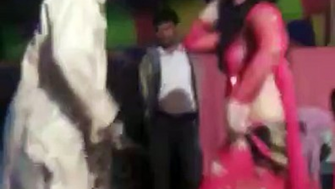 Funny Old man, dancing with hot dancer