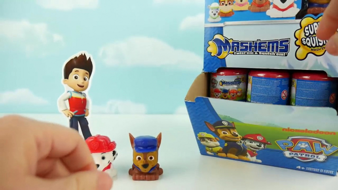 Paw Patrol Mashems Nickelodeon Squishy Mashem Surprise Egg Toys! Marshall Rubble Rocky Chase Skye