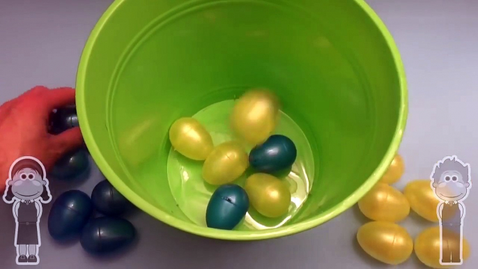 Kinder Surprise Eggs - Learn Colours with Surprise Eggs! Mixing Primary Colours! Toys for Kids!