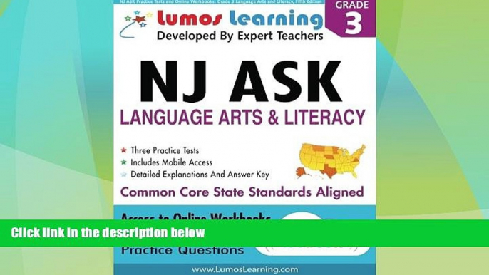 Best Price NJ ASK Practice Tests and Online Workbooks: Grade 3 Language Arts and Literacy, Fifth