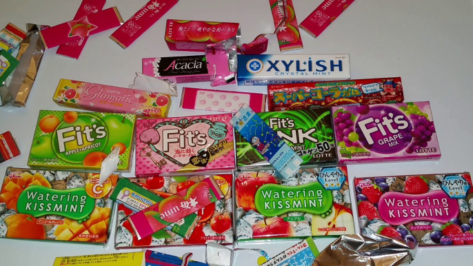 Japanese Chewing Gum and Candy! Chewing & Counting down.