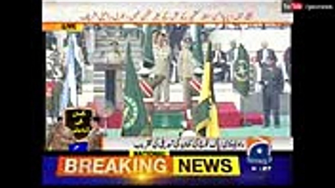 Raheel Sharif Transfers his Command to Qamar Javed Bajwa The New Army Chief - Geo News - ARY NEWS- Sama News- Dawn News