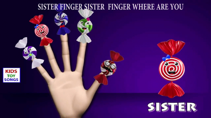 Finger Family Toffee Candy | Finger Family Cartoon 3D Animation Nursery Rhymes & Songs for Children