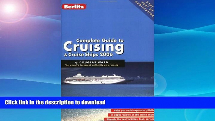 READ BOOK  Berlitz Complete Guide to Cruising   Cruise Ships (Berlitz Complete Guide to Cruising