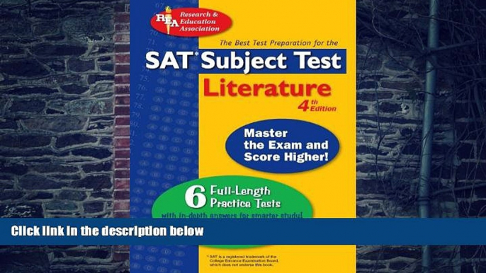 Price SAT Subject Testâ„¢: Literature (SAT PSAT ACT (College Admission) Prep) Joseph Alvarez Ph.D.