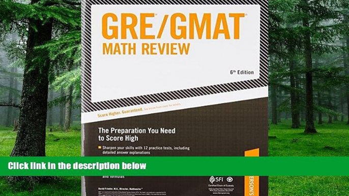 Price ARCO GRE/GMAT Math Review 6th Edition (Gre Gmat Math Review) David Frieder On Audio