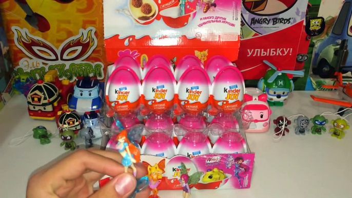 Киндер Сюрпризы,Unboxing Kinder Surprise Eggs Игрушки для детей Феи Клуб Винкс,Toys Club Winx