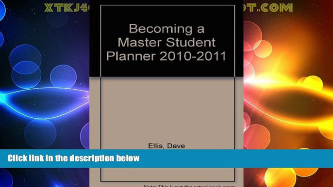 Best Price Becoming a Master Student Planner 2010-2011 Dave Ellis For Kindle