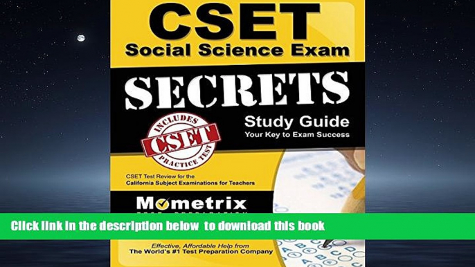 Audiobook CSET Social Science Exam Secrets Study Guide: CSET Test Review for the California