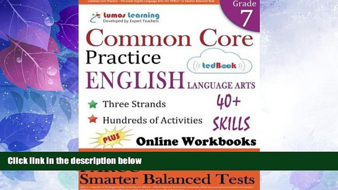 Price Common Core Practice - 7th Grade English Language Arts: Workbooks to Prepare for the PARCC