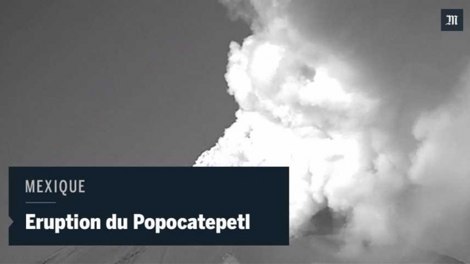 AU Mexique, une nouvelle éruption du Popocatepetl