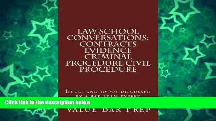 Pre Order Law School Conversations: Contracts Evidence Criminal Procedure Civil Procedure: Issues