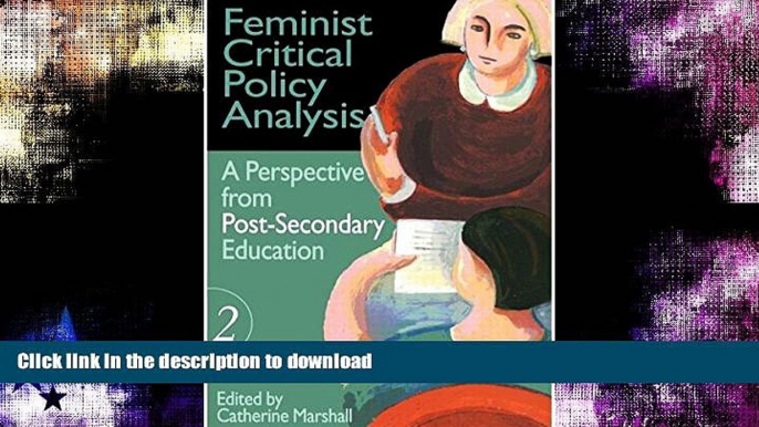 Buy books  Feminist Critical Policy Analysis II (Education Policy Perspectives) online pdf