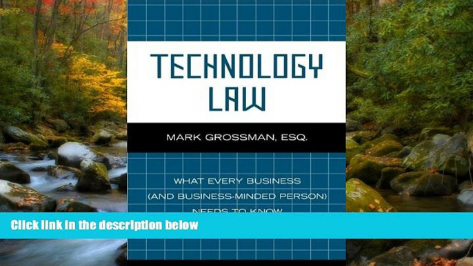 READ THE NEW BOOK Technology Law: What Every Business (And Business-Minded Person) Needs to Know