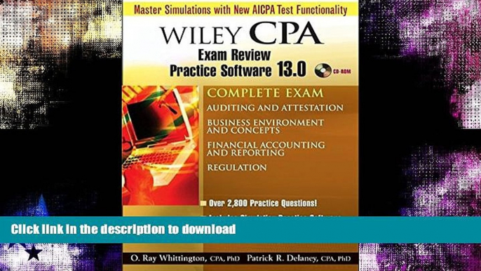 READ  Wiley CPA Examination Review Practice Software 13.0, Complete Set FULL ONLINE