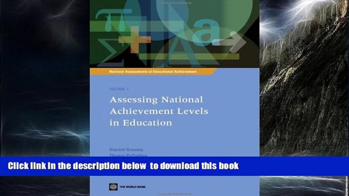 Buy Vincent Greaney Assessing National Achievement Levels in Education (National Assessments of