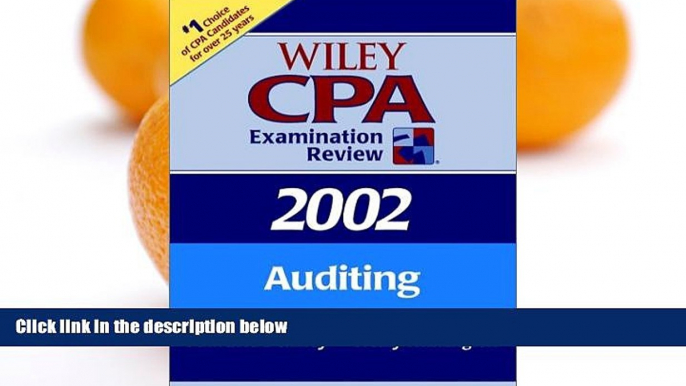 Pre Order Wiley CPA Examination Review 2002, Auditing (Wiley Cpa Examination Review. Auditing)