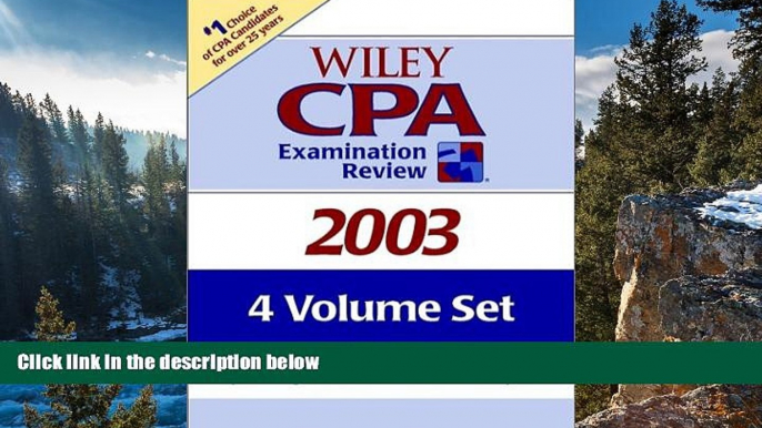 Buy O. Ray Whittington Wiley CPA Examination Review 2003, 4-Volume Set Full Book Download