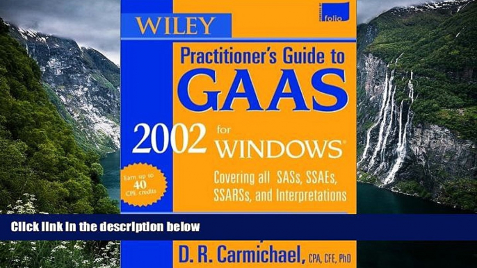 Online Dan M. Guy Wiley Practitioner s Guide to GAAS 2002 for Windows: Covering SASs, SSAEs, SSARs