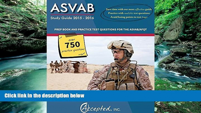 Buy Inc. Accepted ASVAB Study Guide 2015-2016:: Prep Book and Practice Test Questions for the