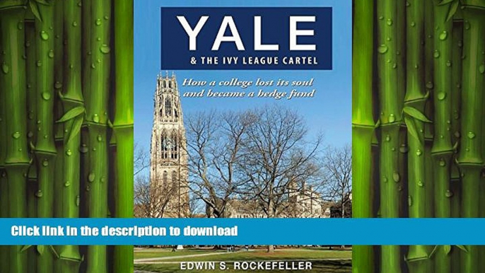 FAVORIT BOOK Yale   The Ivy League Cartel - How a college lost its soul and became a hedge fund