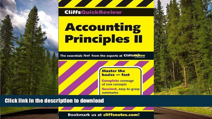 FAVORIT BOOK CliffsQuickReview Accounting Principles II (Cliffs Quick Review (Paperback)) (Bk. 2)