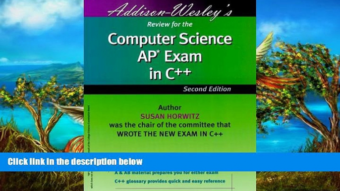 Read Online Susan Horwitz Addison Wesley s Review for the Computer Science AP Exam in C++