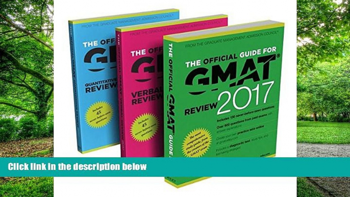 Buy NOW  The Official Guide to the GMAT Review 2017 Bundle + Question Bank + Video GMAC (Graduate