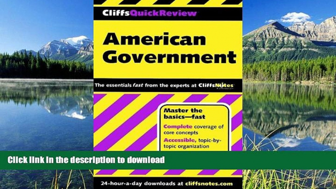 Hardcover CliffsQuickReview American Government (Cliffs Quick Review (Paperback)) D. Stephen Voss