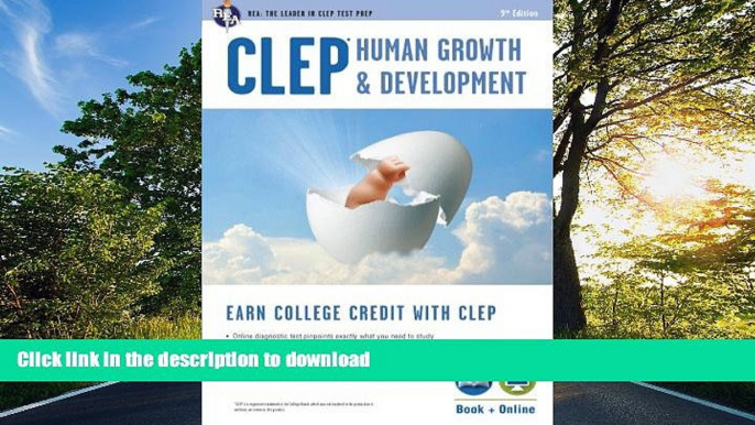 Epub CLEPÂ® Human Growth   Development Book + Online (CLEP Test Preparation) Patricia Heindel PhD