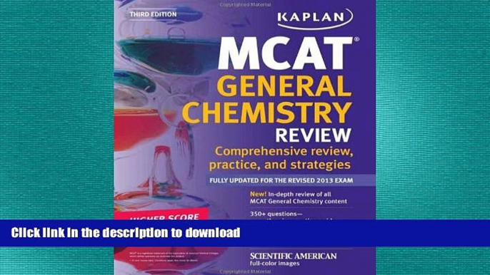 Hardcover Kaplan MCAT General Chemistry Review Notes (Kaplan Test Prep) Kaplan On Book